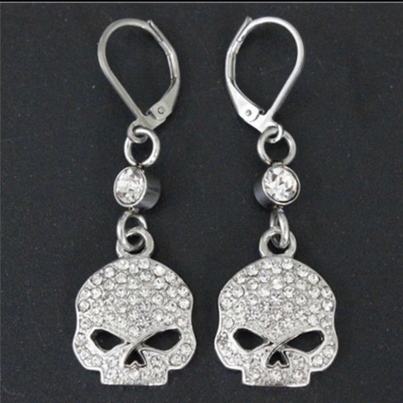 Jewelry - Skull Rhinestones Earrings